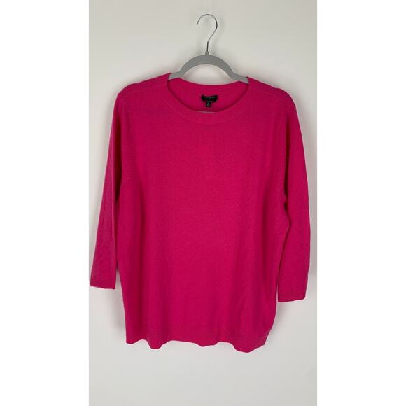 Talbots Womens Pink Pure Cashmere Pullover Sweater 3/4 Sleeve Size X  XL/1X NWT - Picture 1 of 7